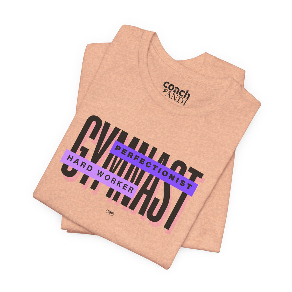 Gymnast Hard Worker Tshirt - Purple (Adult)