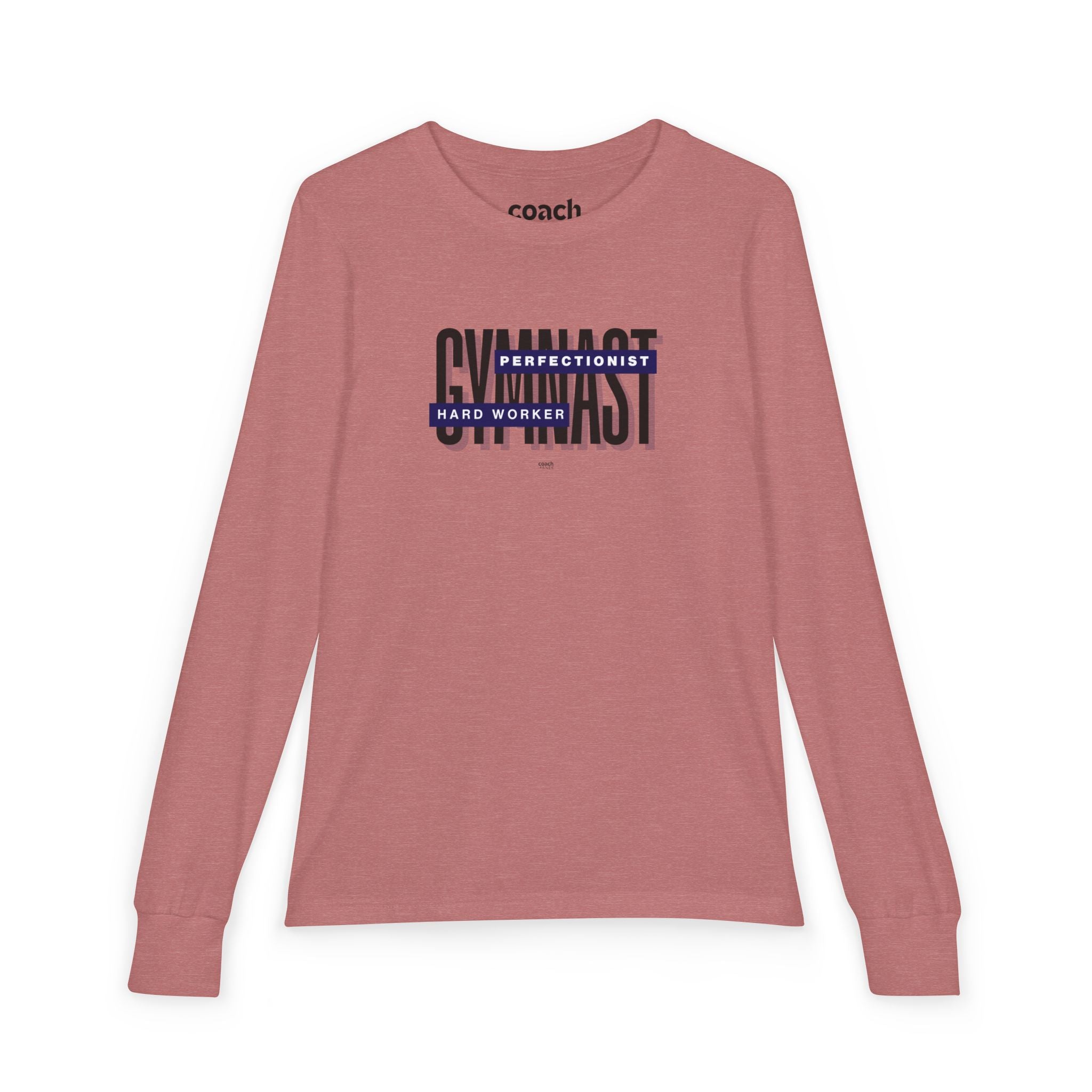Gymnast Hard Worker Long Sleeve Shirt - Navy (Youth)