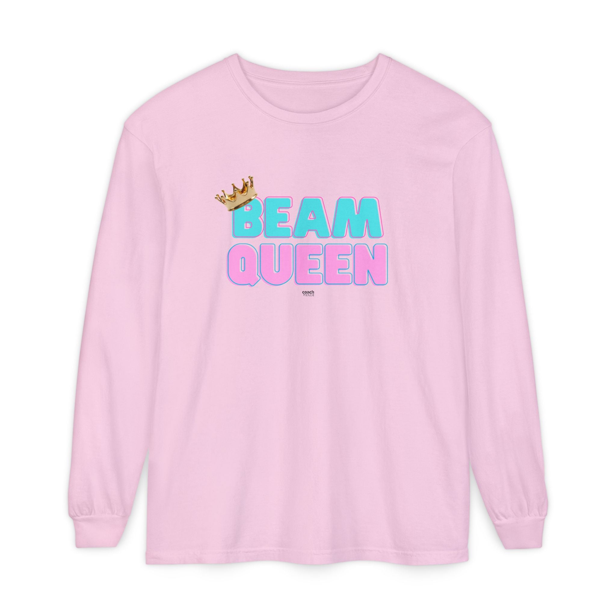 Beam Queen - Aqua/Pink (Adult Longsleeve Shirt)