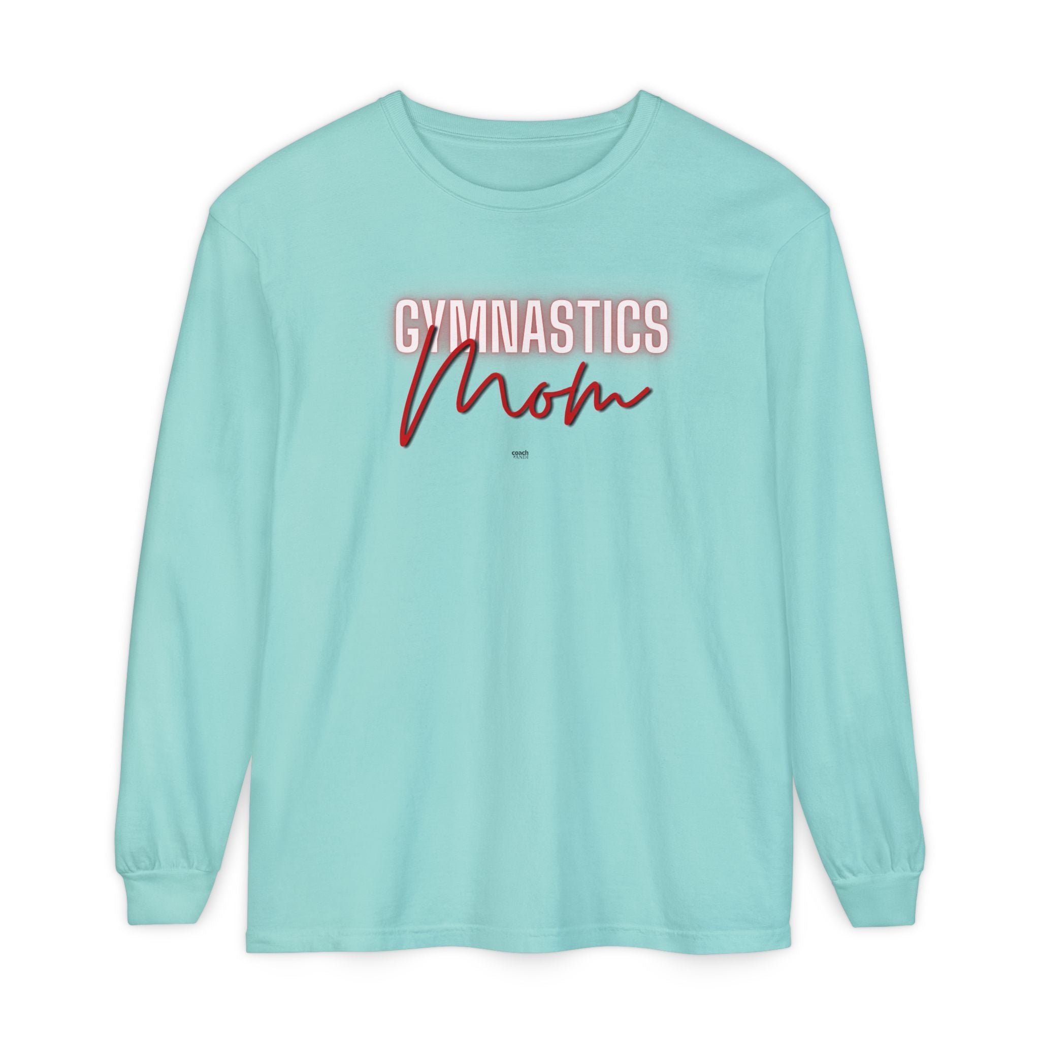 Glow Gym Mom Long Sleeve Shirt - Red (Adult)