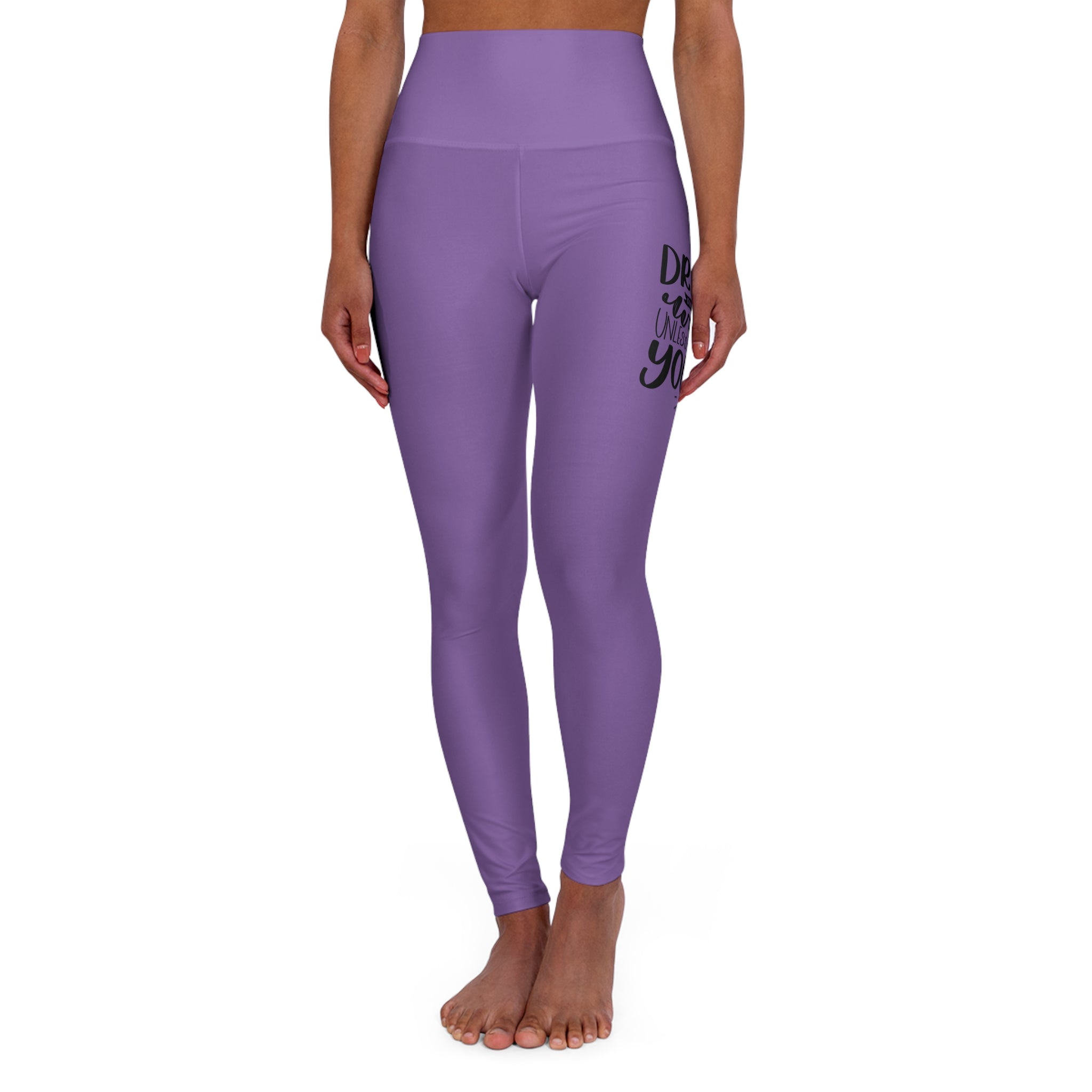 Work Hard-Purple (Adult High Waisted Yoga Leggings (AOP))