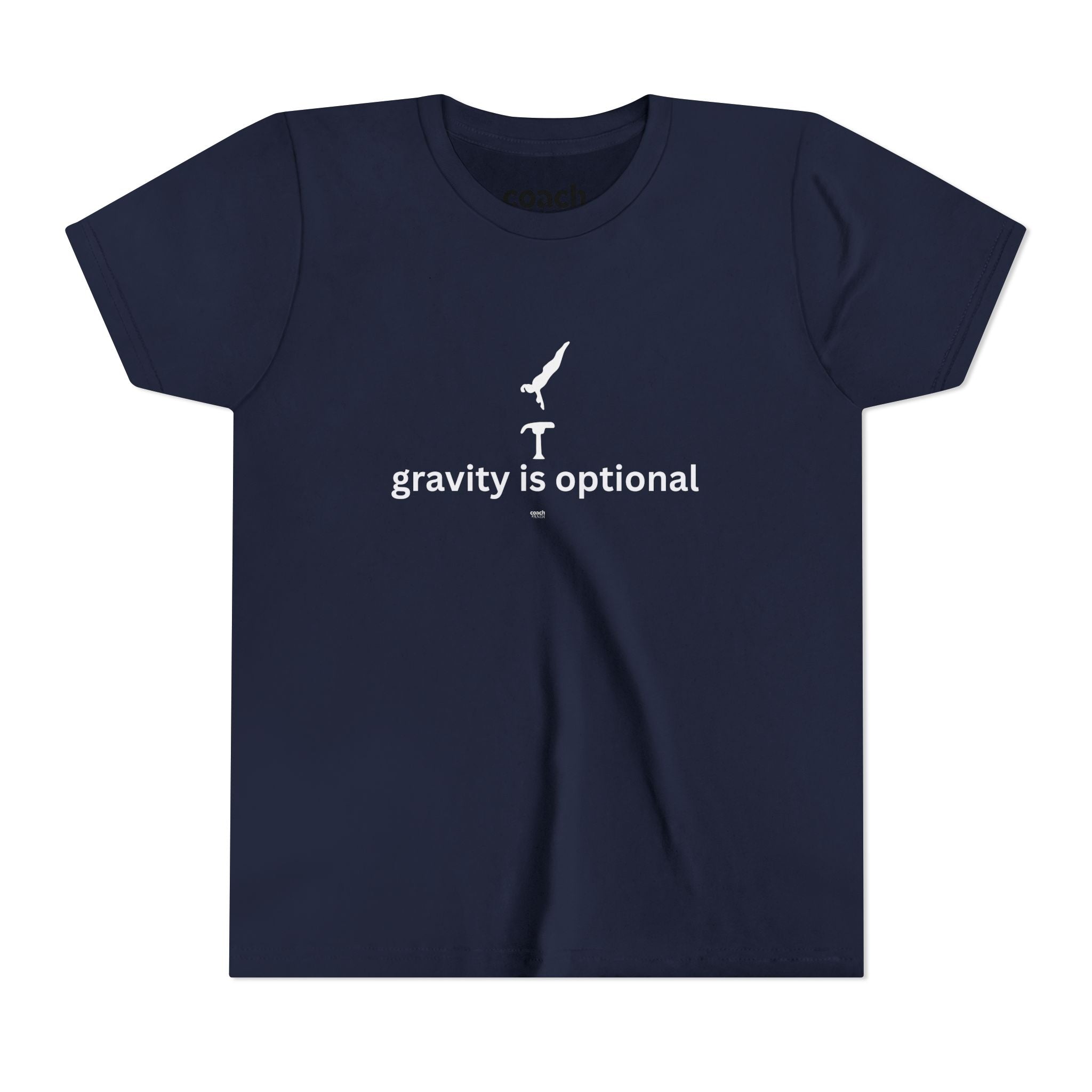 Gravity is Optional Tshirt - White Font (Youth)