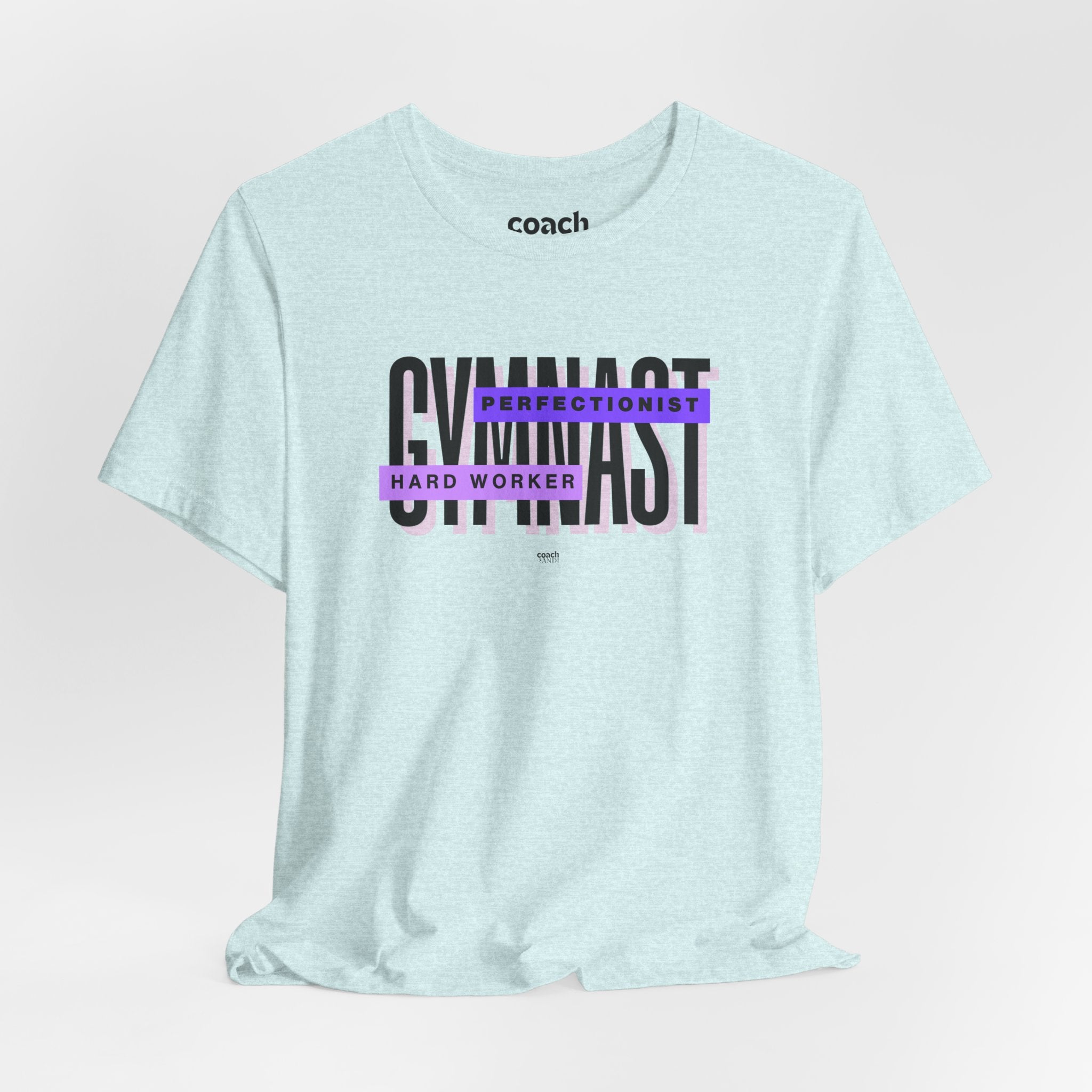 Gymnast Hard Worker Tshirt - Purple (Adult)