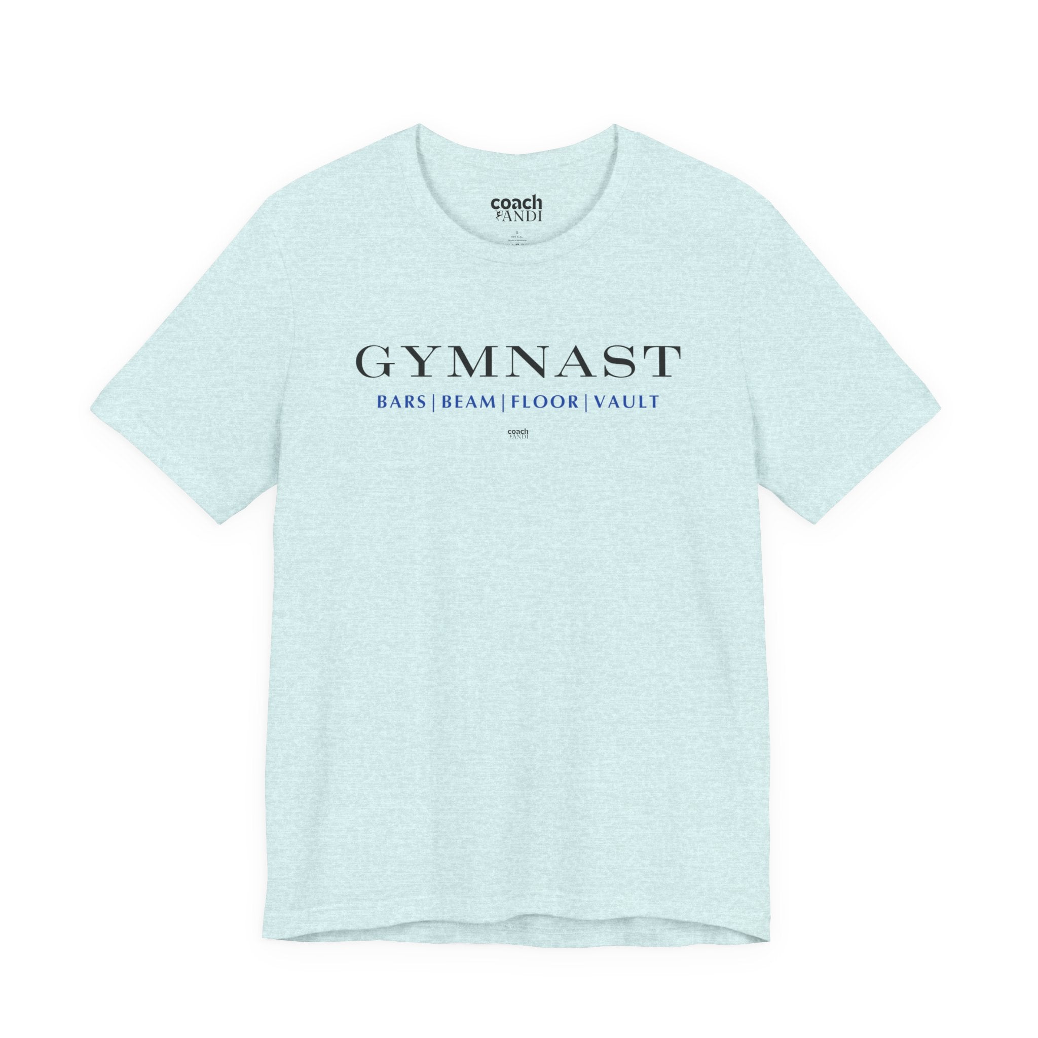 GYMNAST (Bars Beam Floor Vault) Tshirt - Blue (Adult)