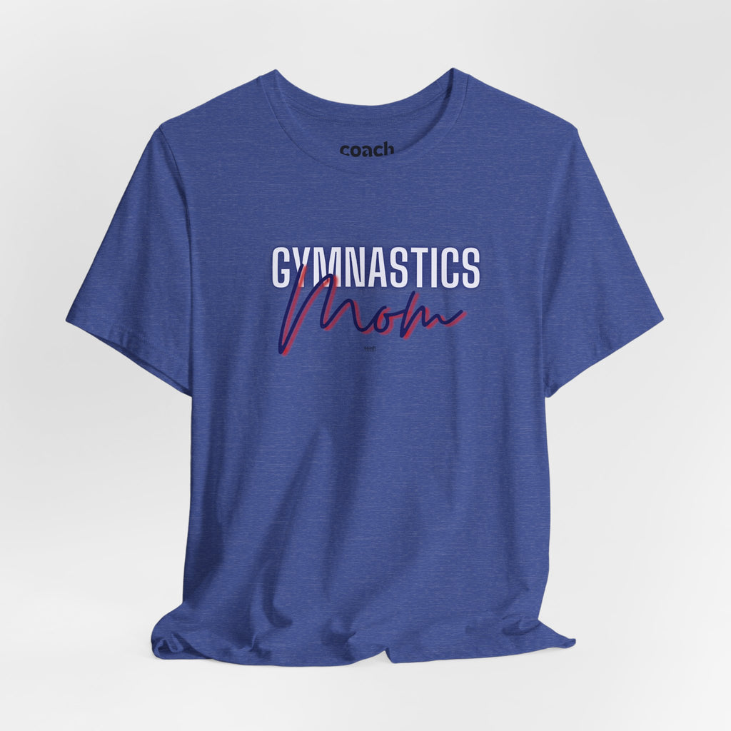 Glow Gym Mom Tshirt - Blue/Red (Adult)