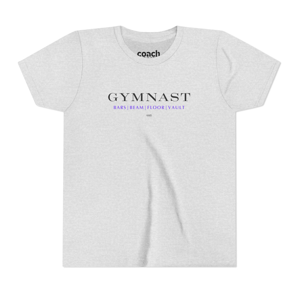 GYMNAST (Bars Beam Floor Vault) Tshirt - Purple (Youth)