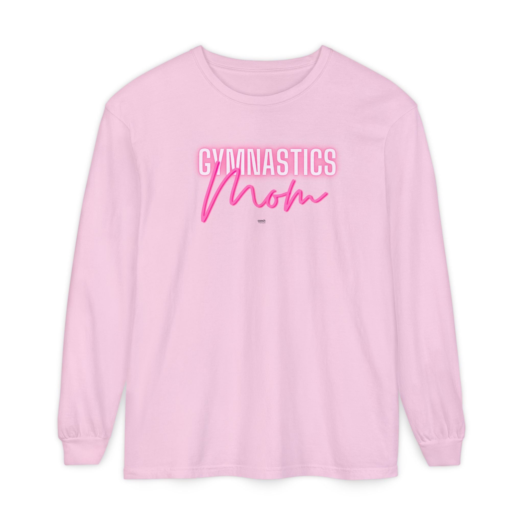 Glow Gym Mom Long Sleeve Shirt - Pink (Adult)