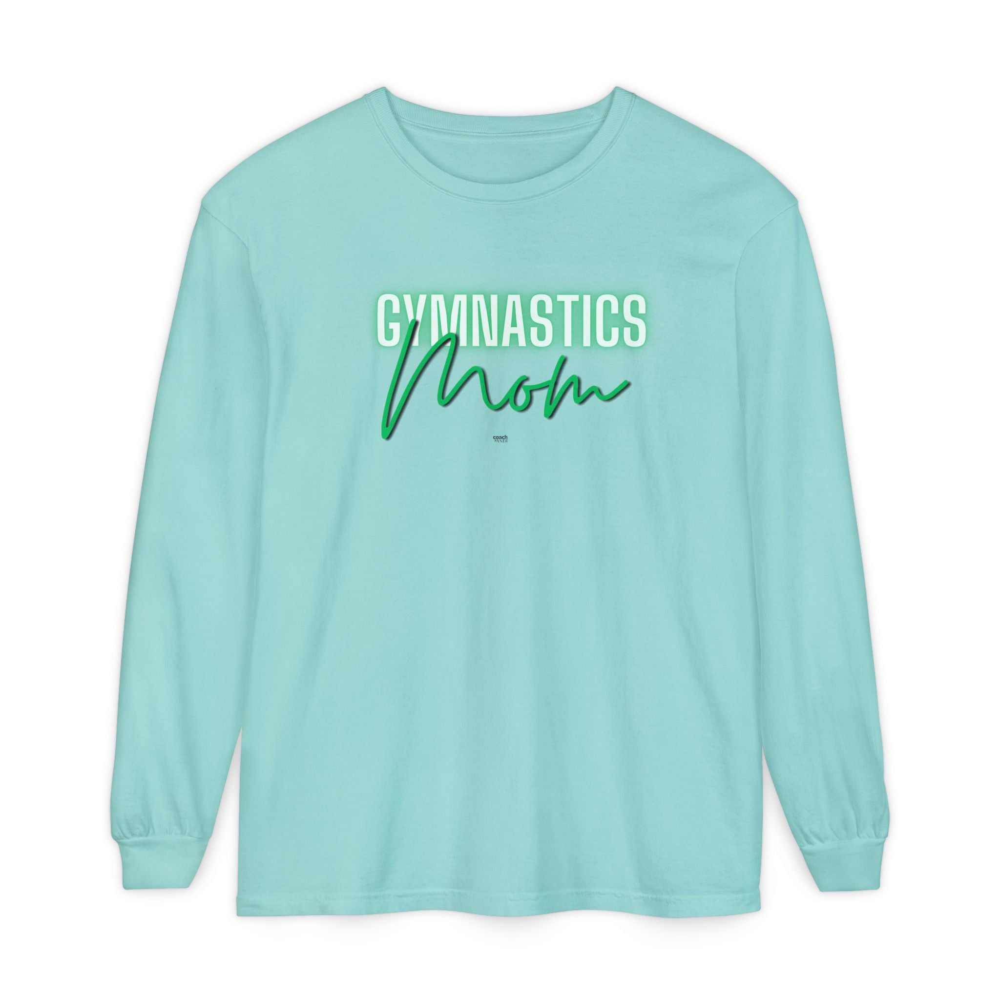 Glow Gym Mom Long Sleeve Shirt - Green (Adult)