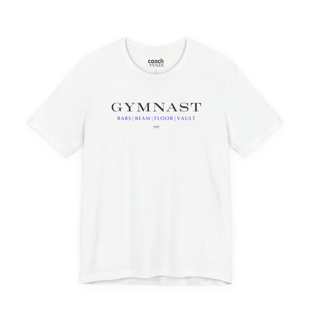 GYMNAST (Bars Beam Floor Vault) Tshirt - Purple (Adult)