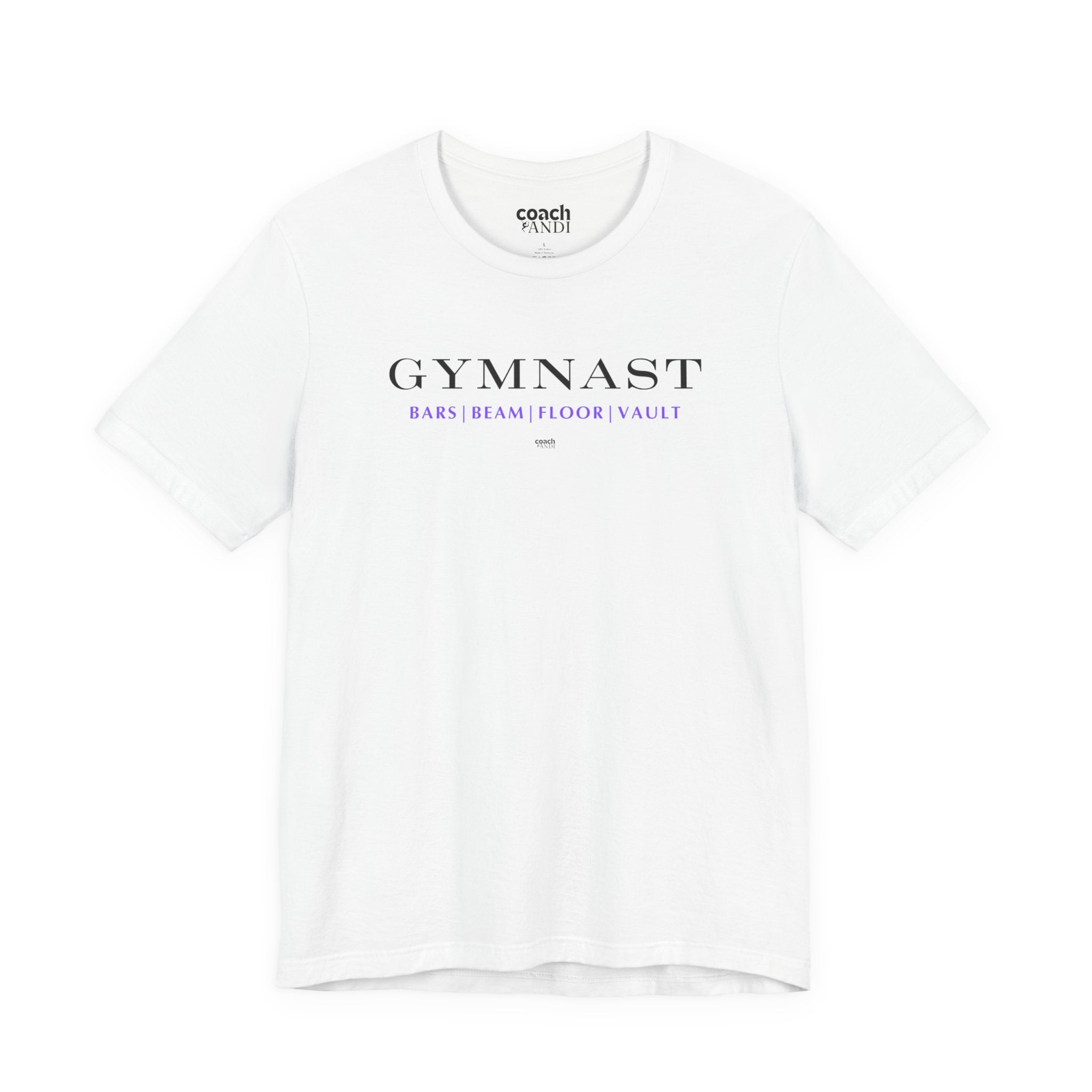 GYMNAST (Bars Beam Floor Vault) Tshirt - Purple (Adult)