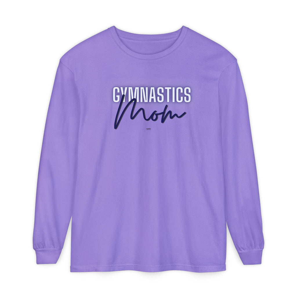 Glow Gym Mom Long Sleeve Shirt - Blue (Adult)