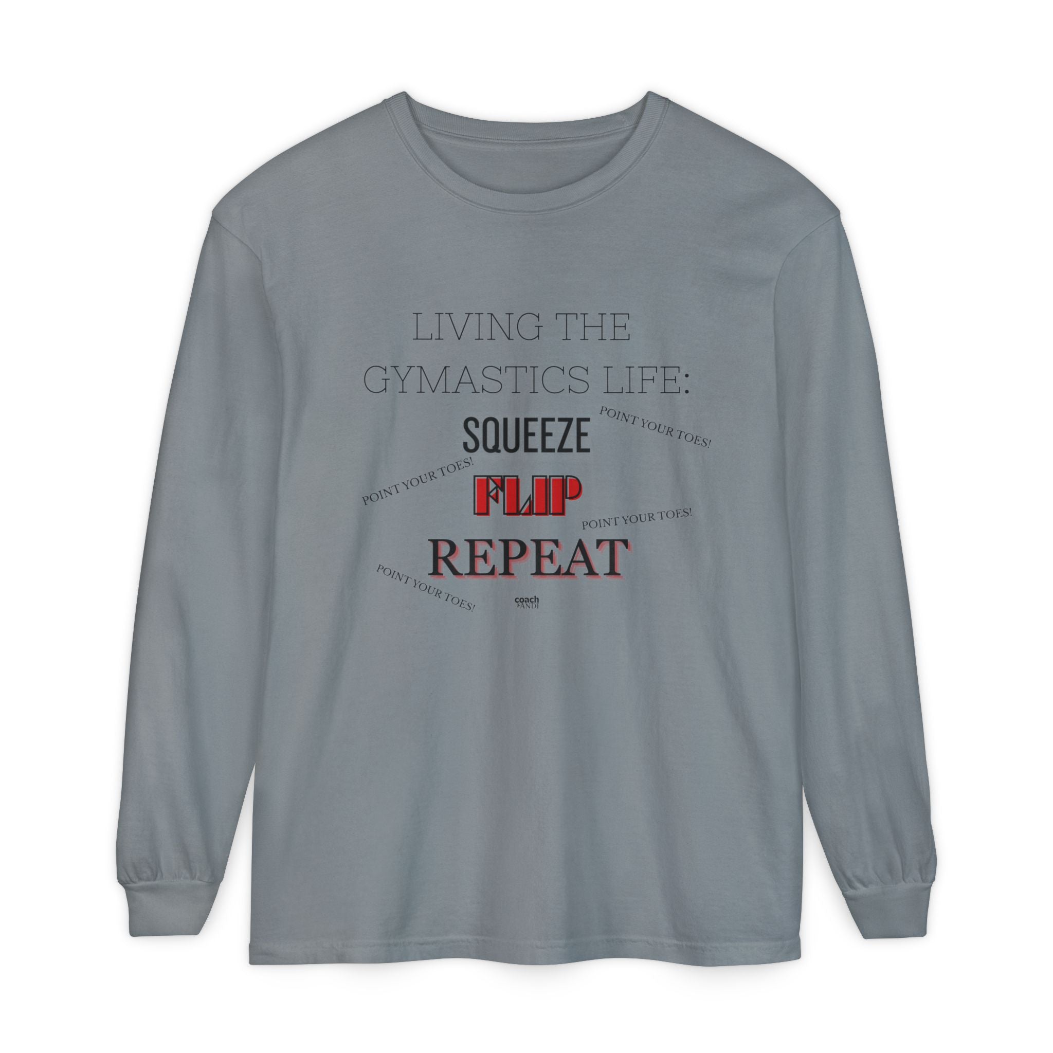 Squeeze Flip Repeat - Red (Adult Longsleeve Shirt)