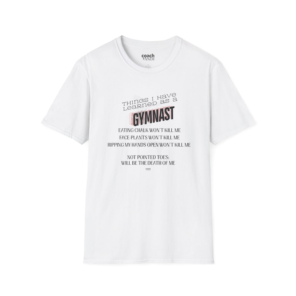 Things I Learned as a Gymnast Tshirt - Red (Adult)