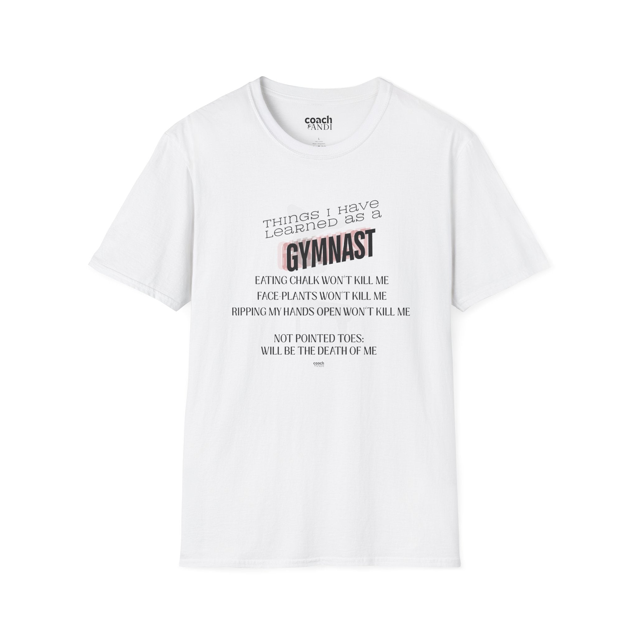 Things I Learned as a Gymnast Tshirt - Red (Adult)