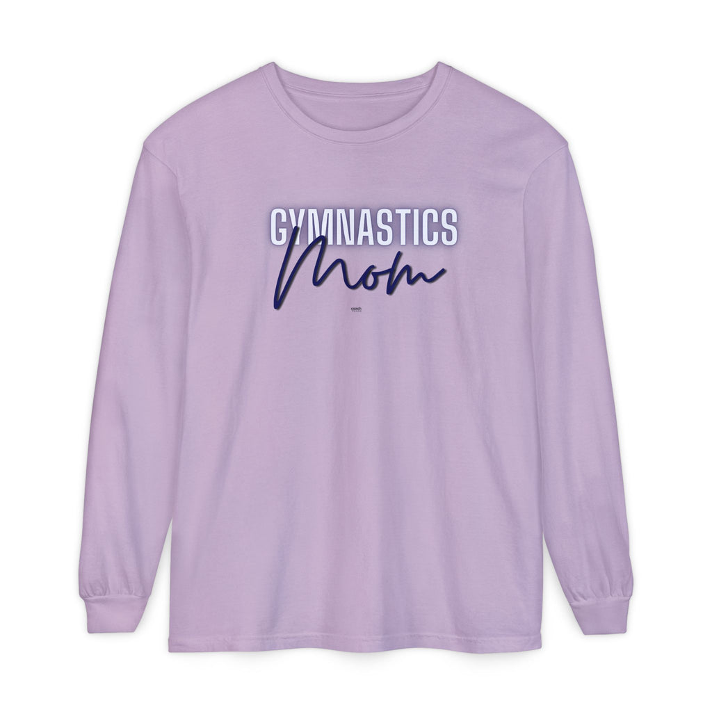 Glow Gym Mom Long Sleeve Shirt - Blue (Adult)