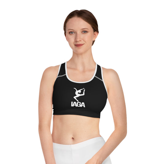 IAGA Team-Black (Sports Bra (AOP)