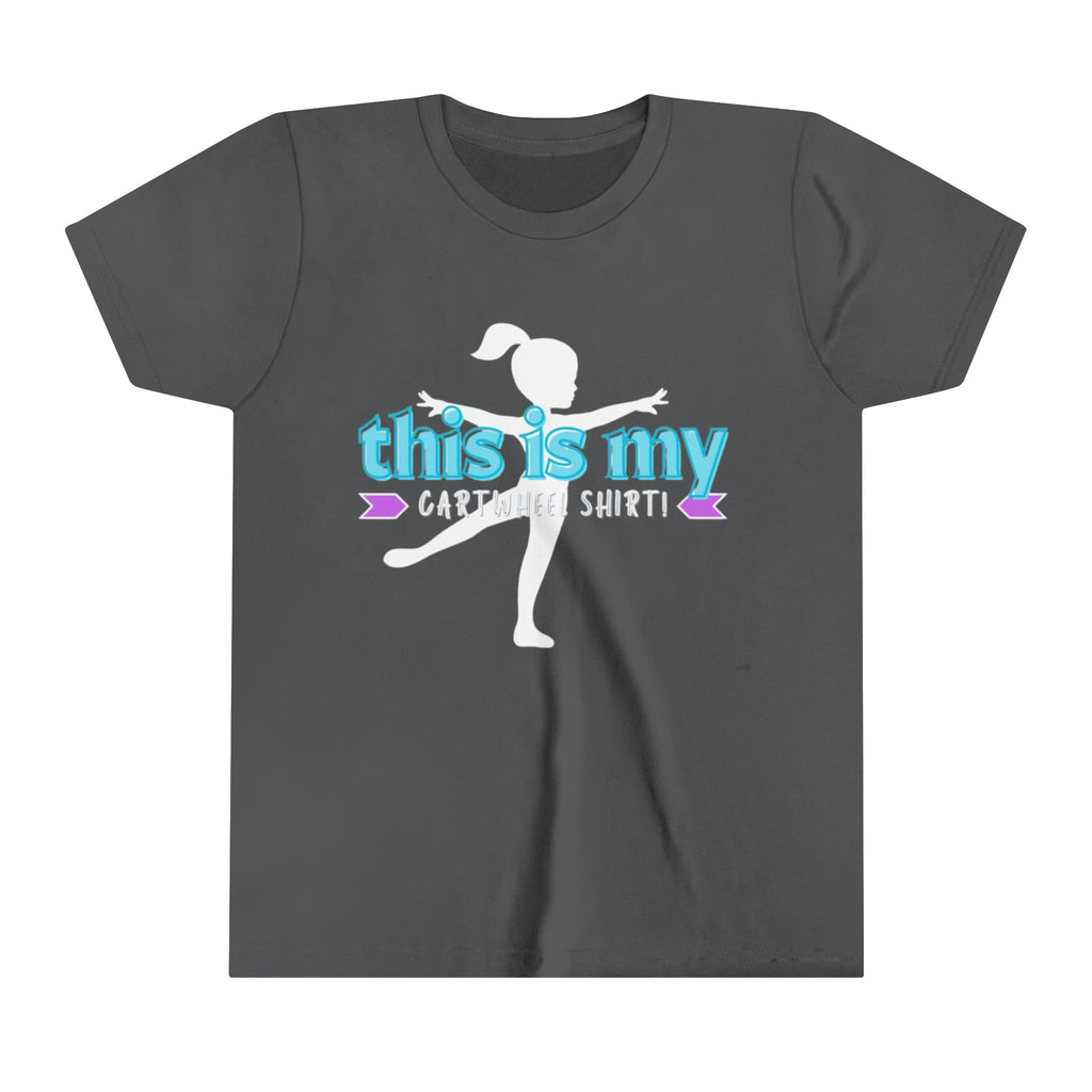 My Cartwheel Shirt-Turquoise (Youth Short Sleeve Tee)