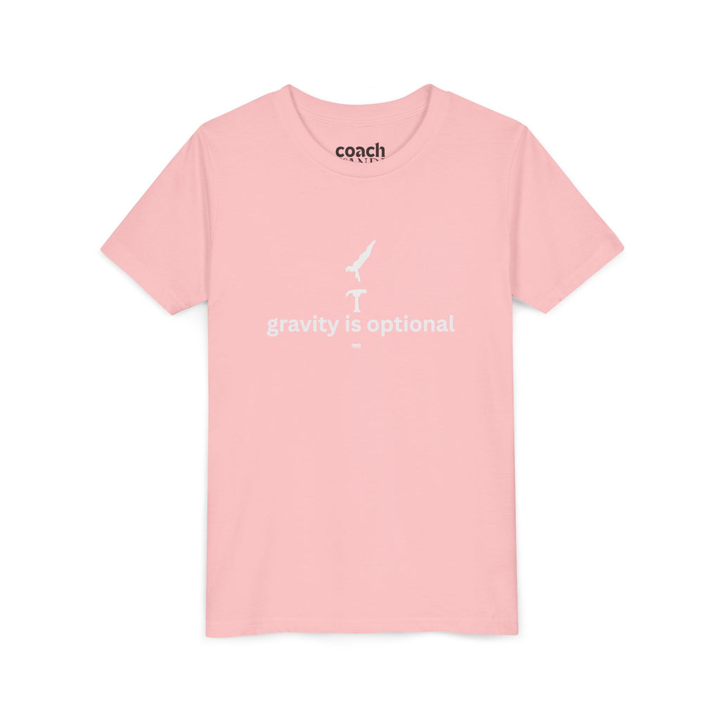 Gravity is Optional Tshirt - White Font (Youth)
