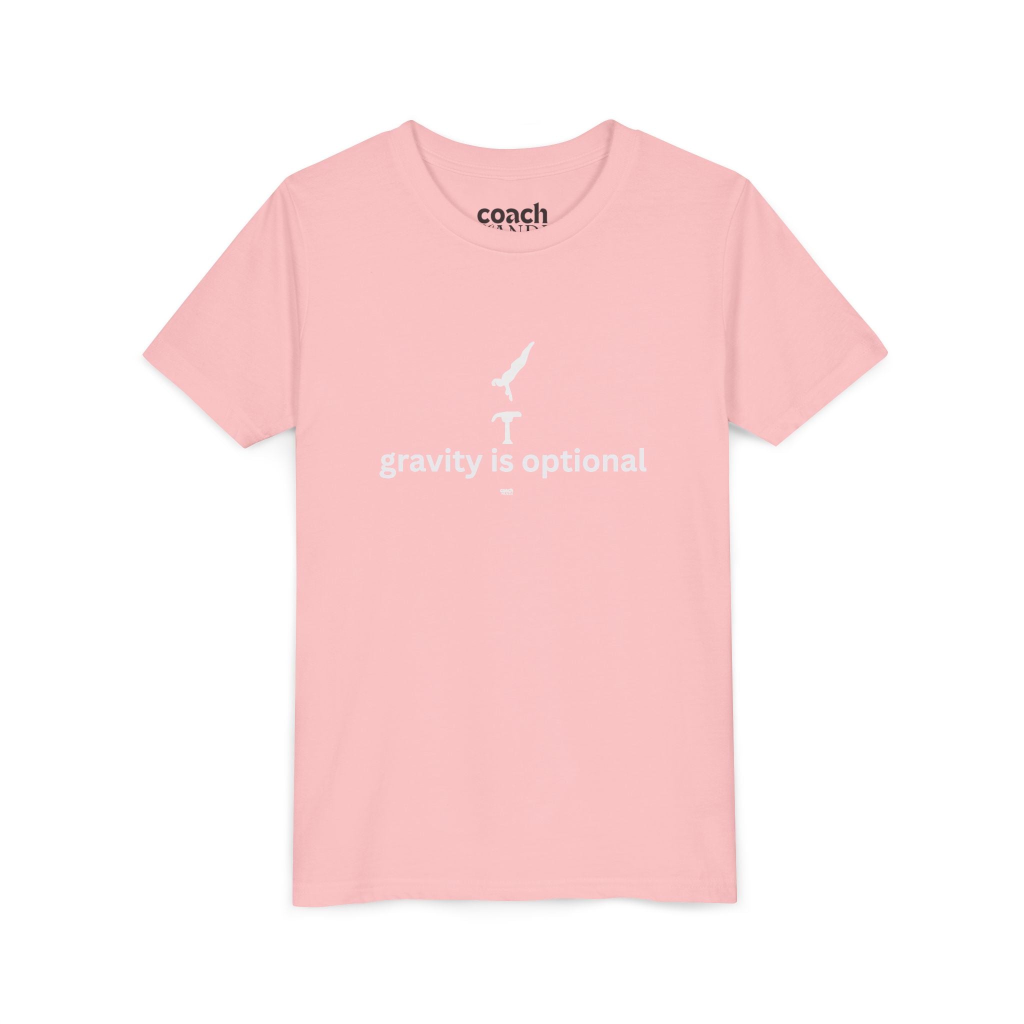 Gravity is Optional Tshirt - White Font (Youth)