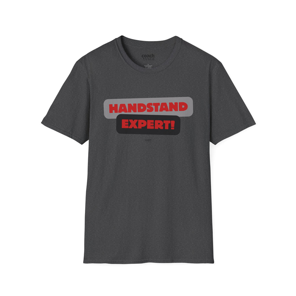 Handstand Expert Tshirt - Red/Black (Adult)