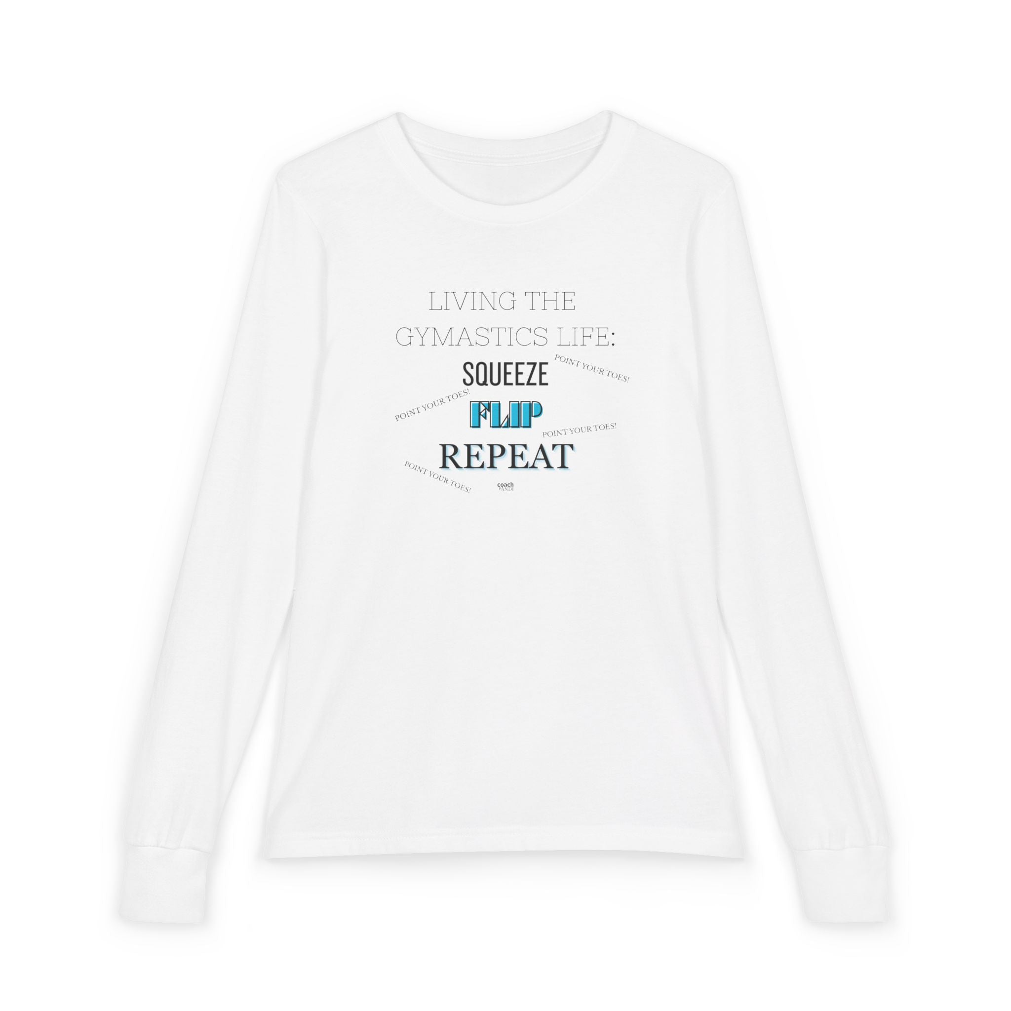 Squeeze Flip REPEAT Long Sleeve Shirt - Aqua (Youth)