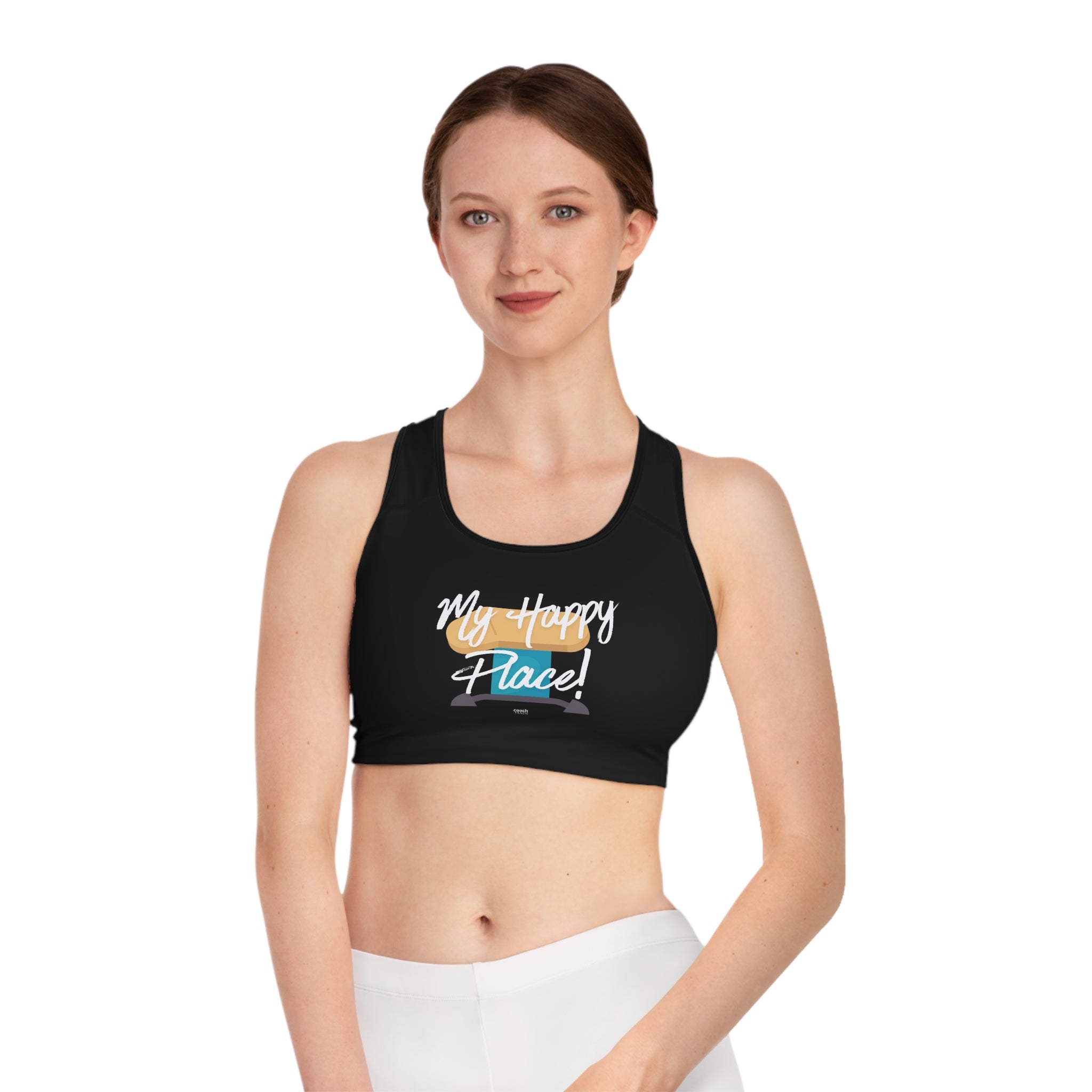 My Happy Place Vault Sports Bra