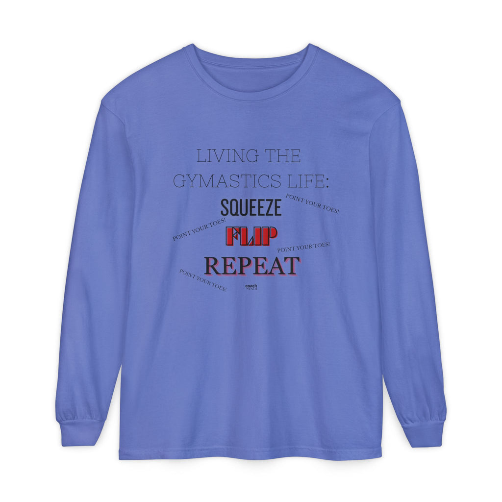 Squeeze Flip Repeat - Red (Adult Longsleeve Shirt)