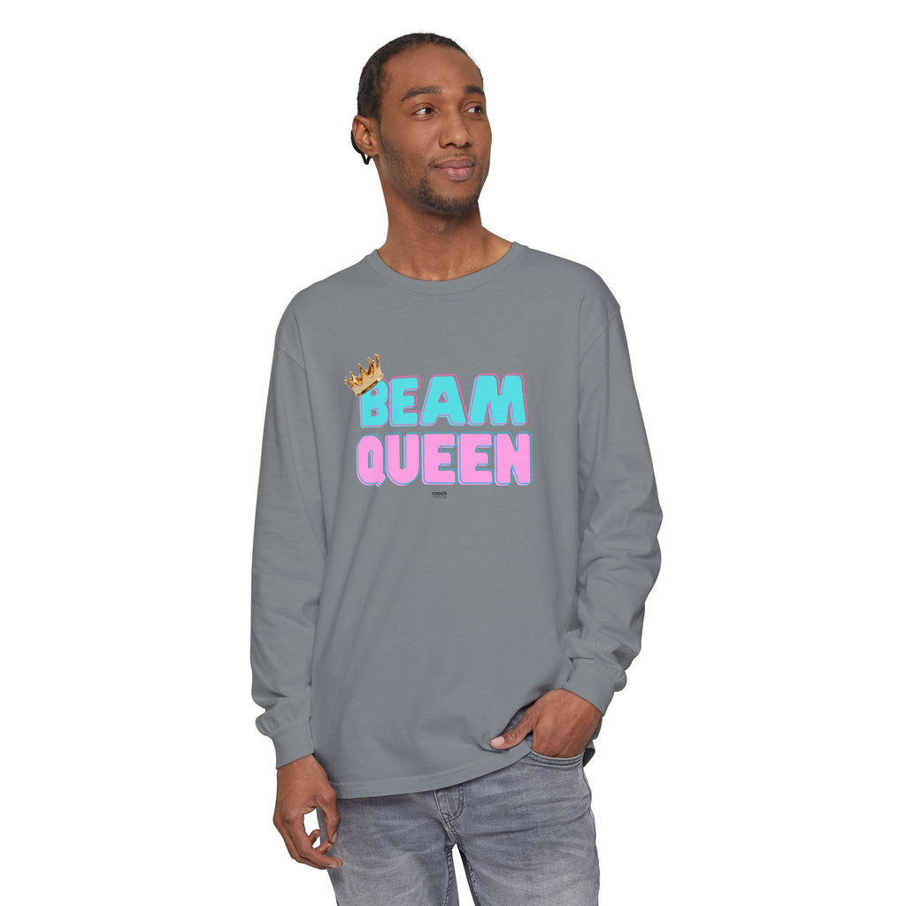 Beam Queen - Aqua/Pink (Adult Longsleeve Shirt)