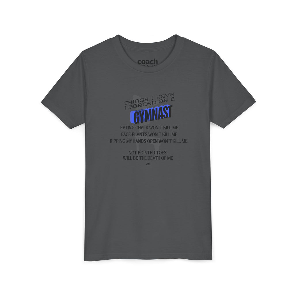 Things I Learned as a Gymnast Short Sleeve Tee - Blue (Youth)
