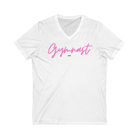 GYMNAST Unisex Jersey Short Sleeve V-Neck Tee