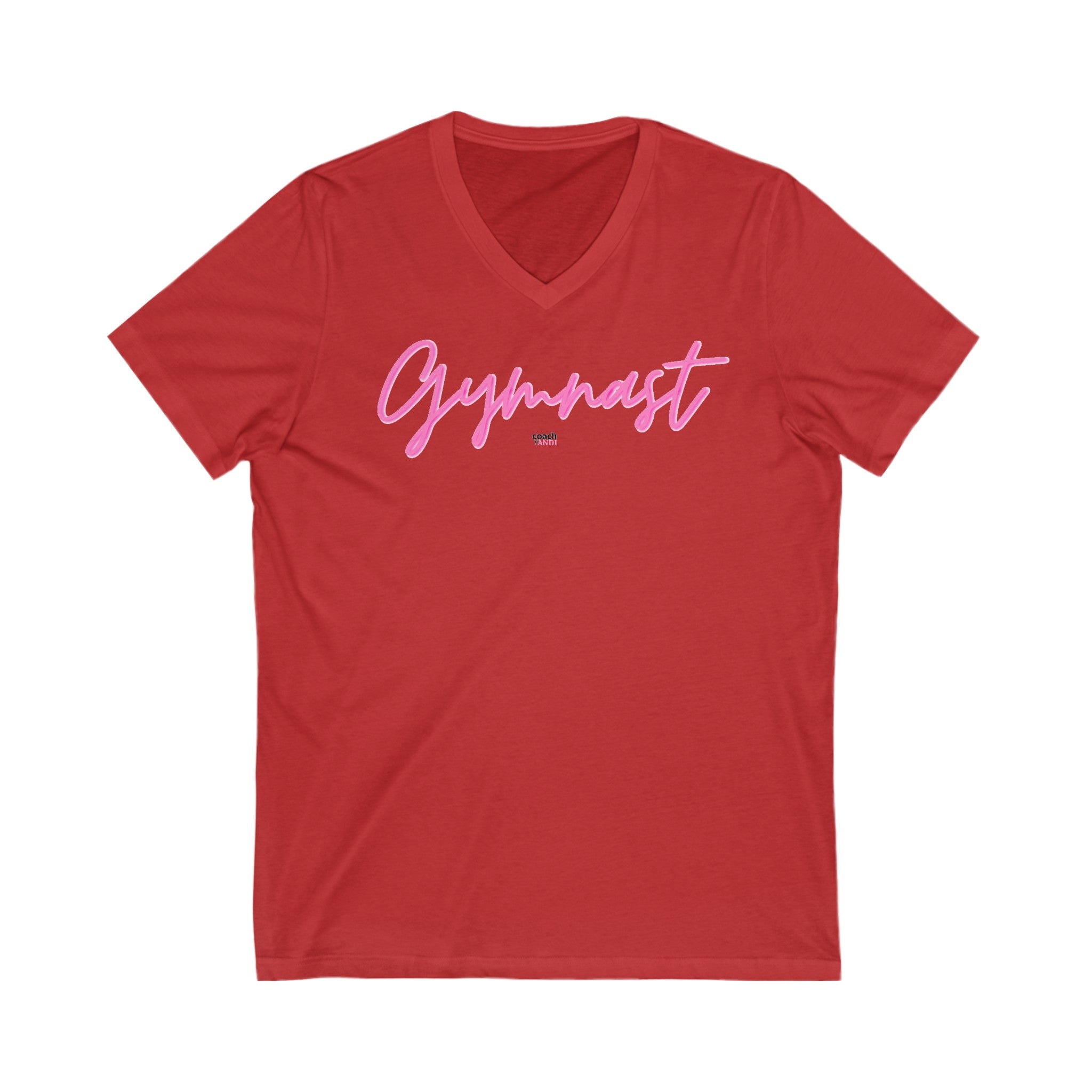 GYMNAST Unisex Jersey Short Sleeve V-Neck Tee