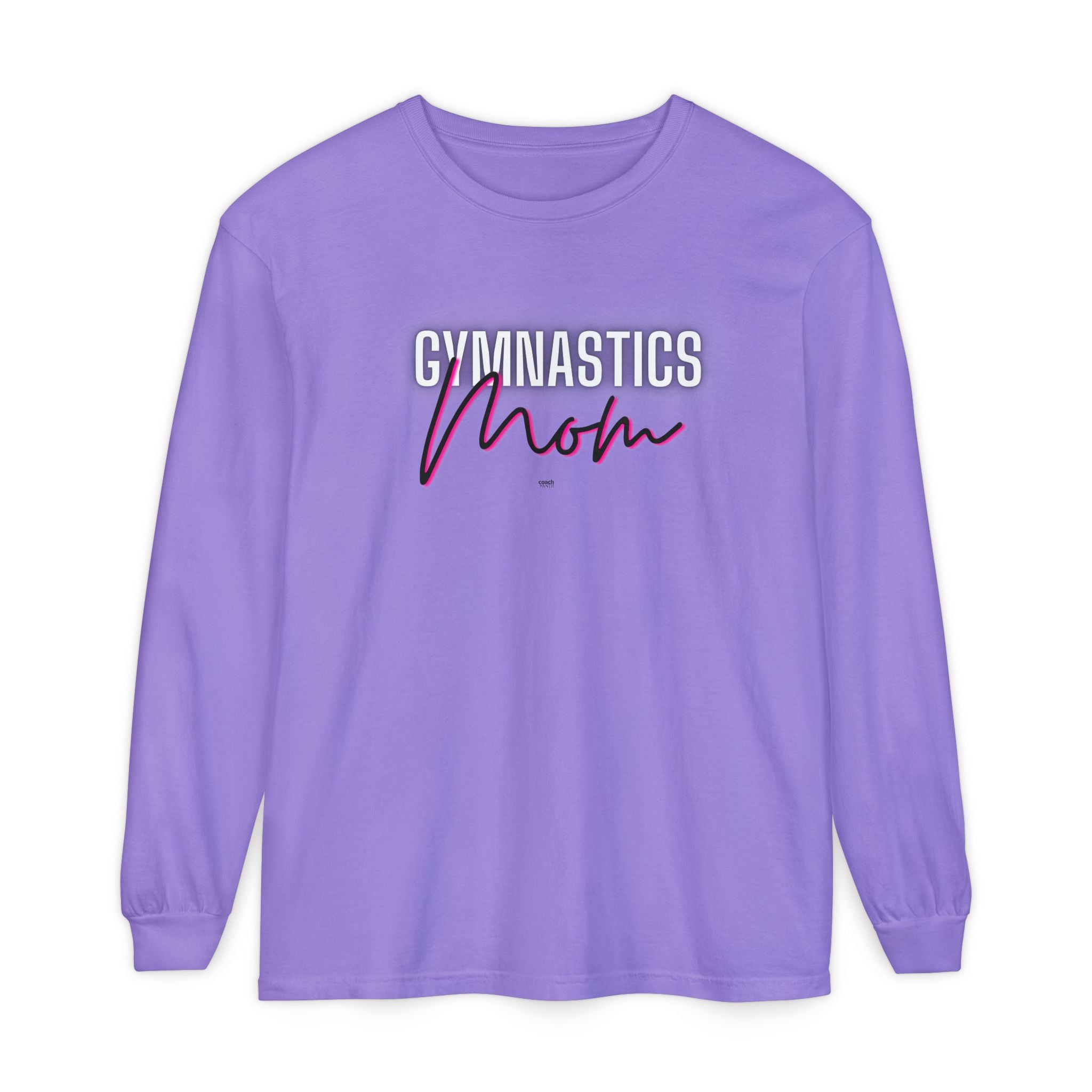 Glow Gym Mom Long Sleeve Shirt - Black/Pink (Adult)
