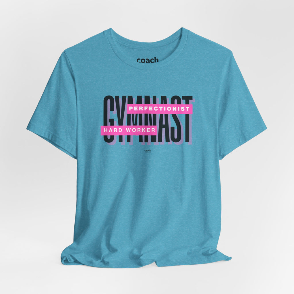 Gymnast Hard Worker Tshirt - Pink (Adult)