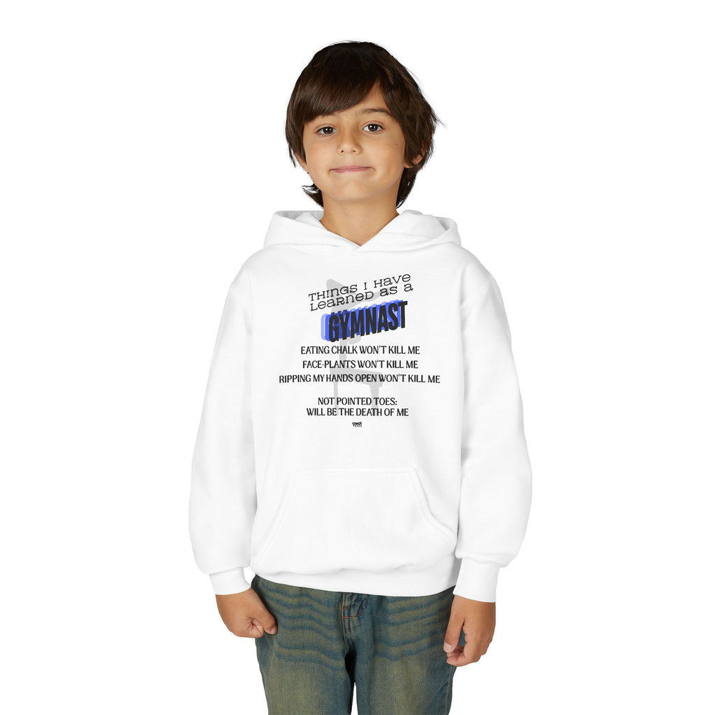 Things I Learned as a Gymnast Hoodie - Blue (Youth)
