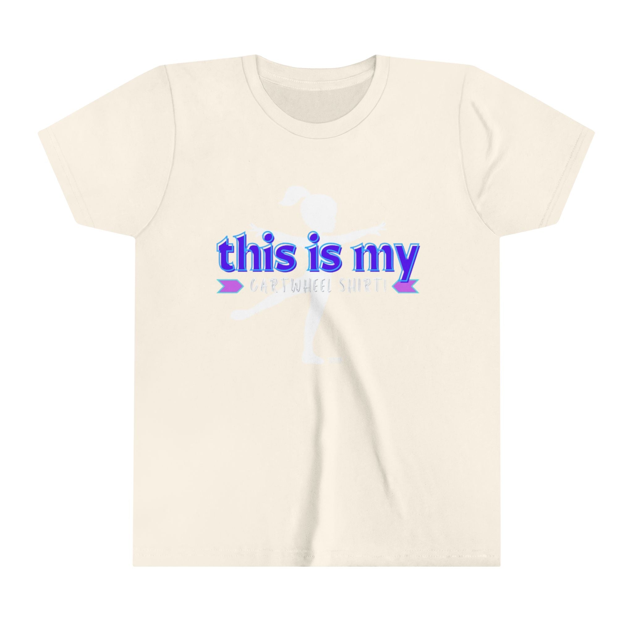 My Cartwheel Shirt-Purple/Turquoise (Youth Short Sleeve Tee)
