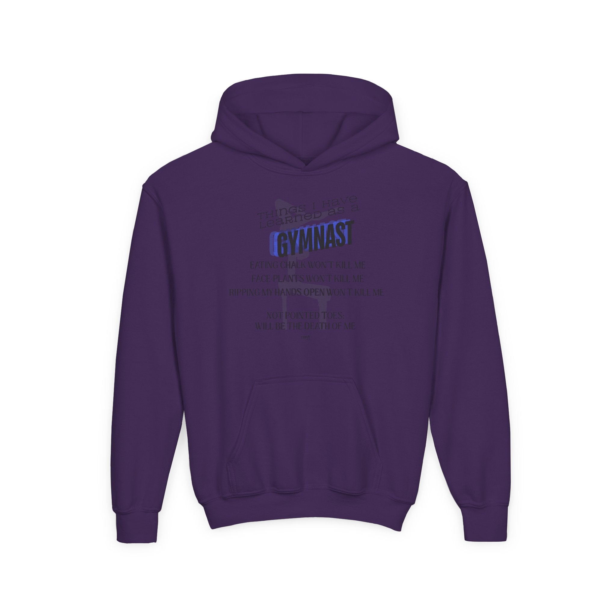 Things I Learned as a Gymnast Hoodie - Blue (Youth)