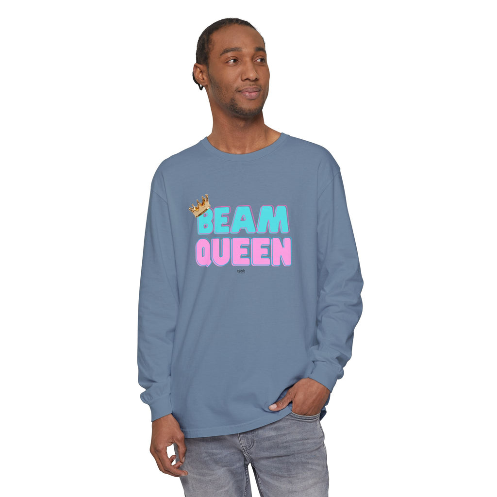 Beam Queen - Aqua/Pink (Adult Longsleeve Shirt)
