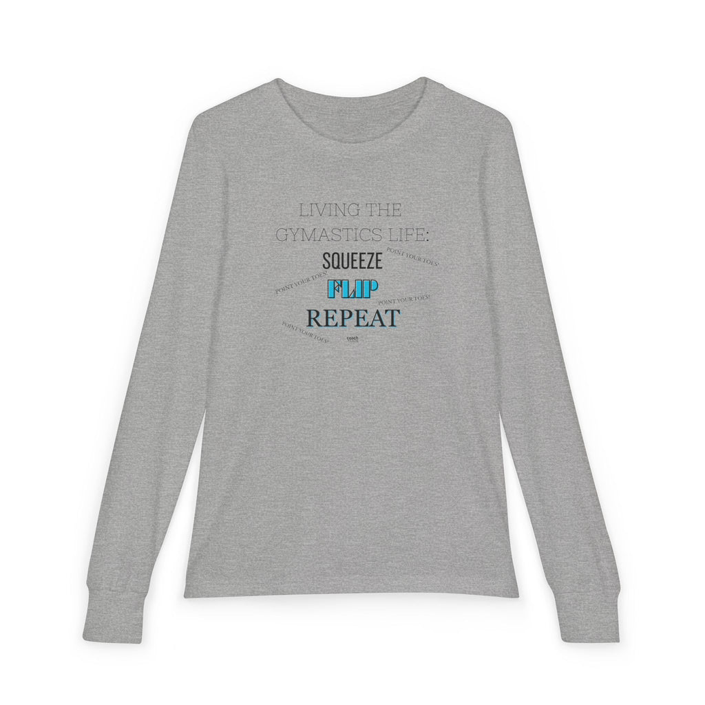 Squeeze Flip REPEAT Long Sleeve Shirt - Aqua (Youth)