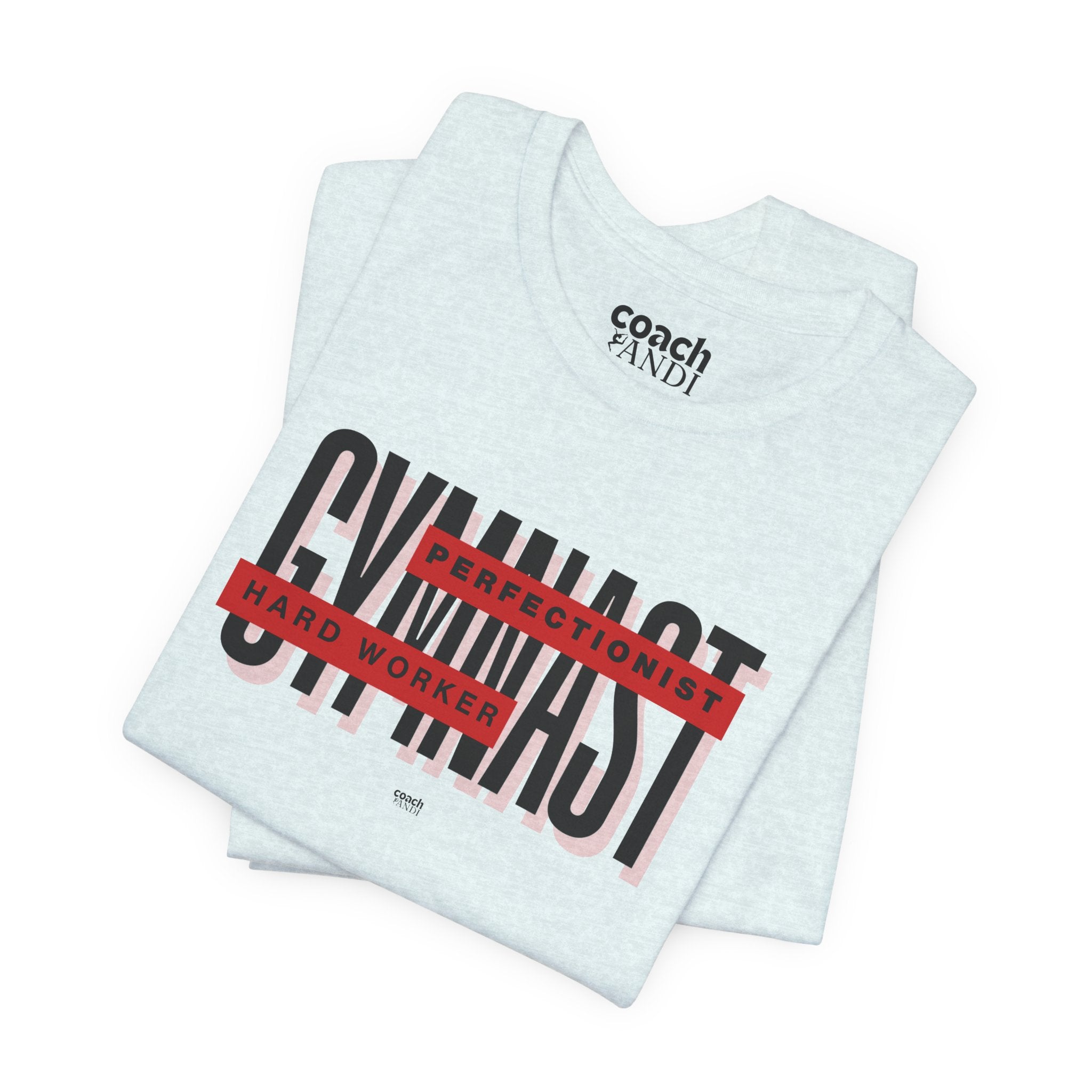 Gymnast Hard Worker Tshirt - Red (Adult)