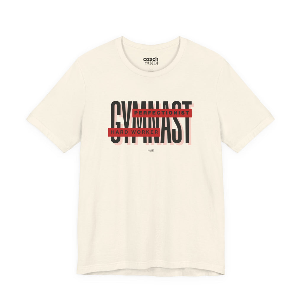Gymnast Hard Worker Tshirt - Red (Adult)