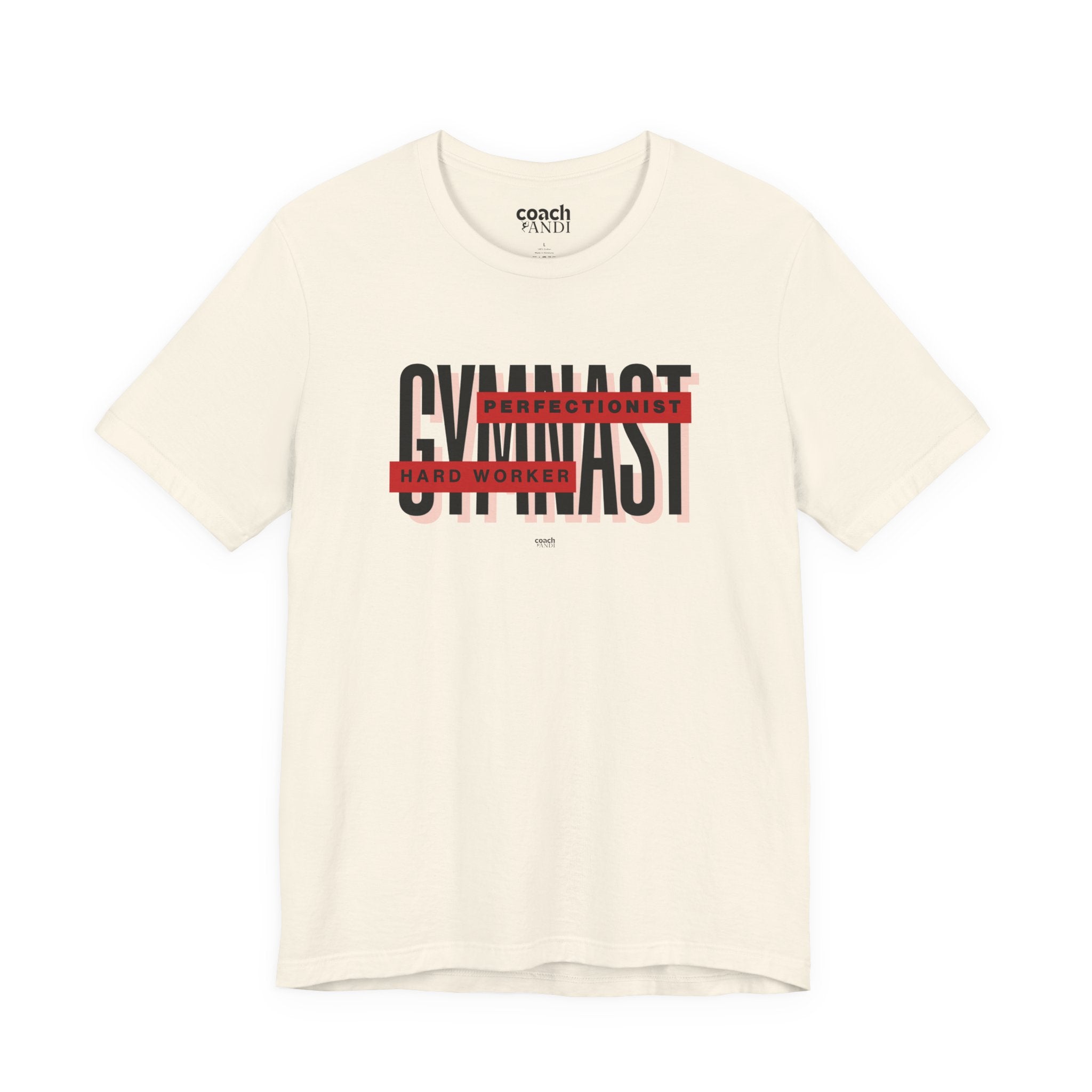 Gymnast Hard Worker Tshirt - Red (Adult)