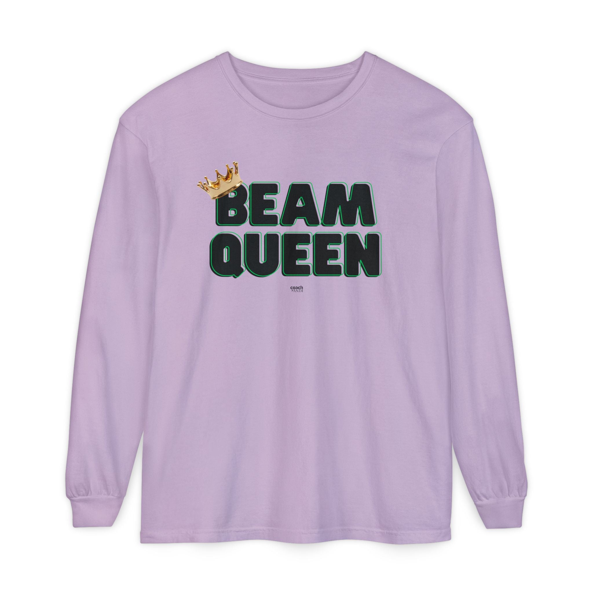 Beam Queen - Black/Green (Adult Long Sleeve Shirt)