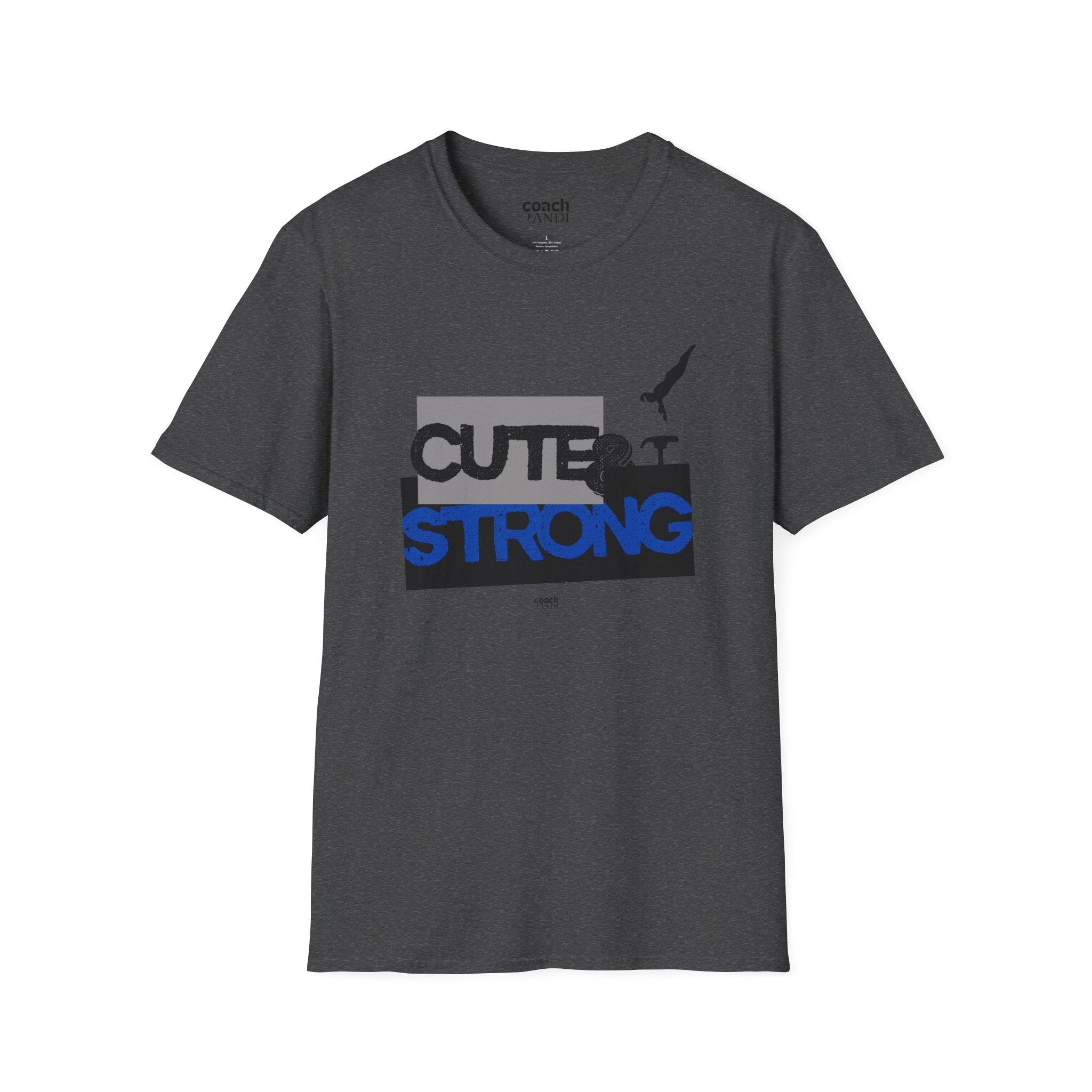 Cute & Strong Tshirt - Purple/Black (Adult)