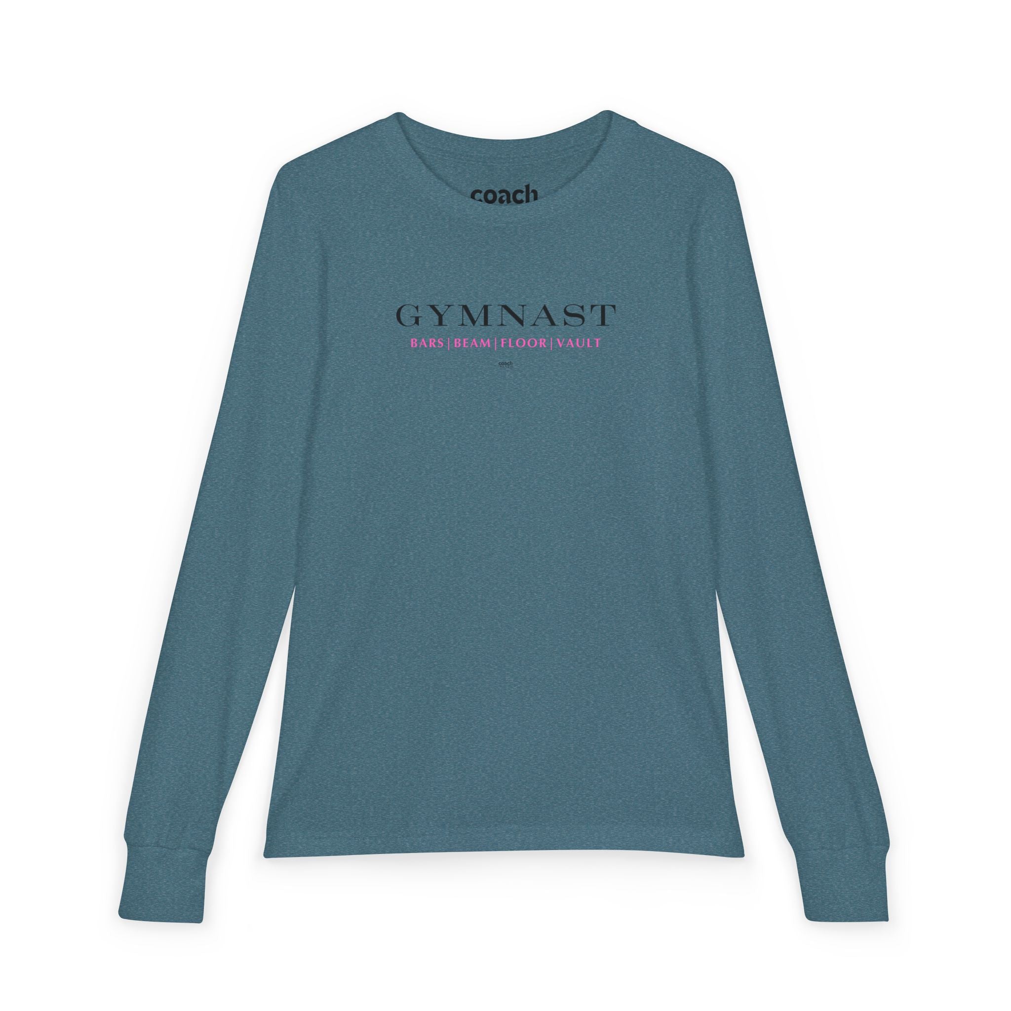 GYMNAST (Bars Beam Floor Vault) Long Sleeve Shirt - Pink (Youth)