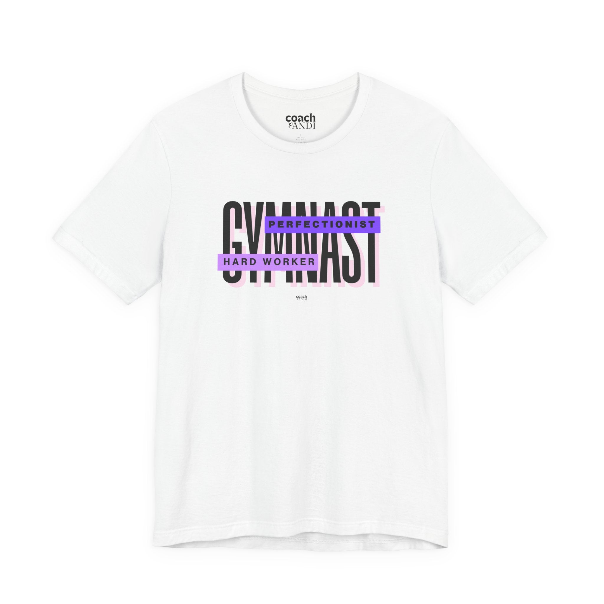 Gymnast Hard Worker Tshirt - Purple (Adult)
