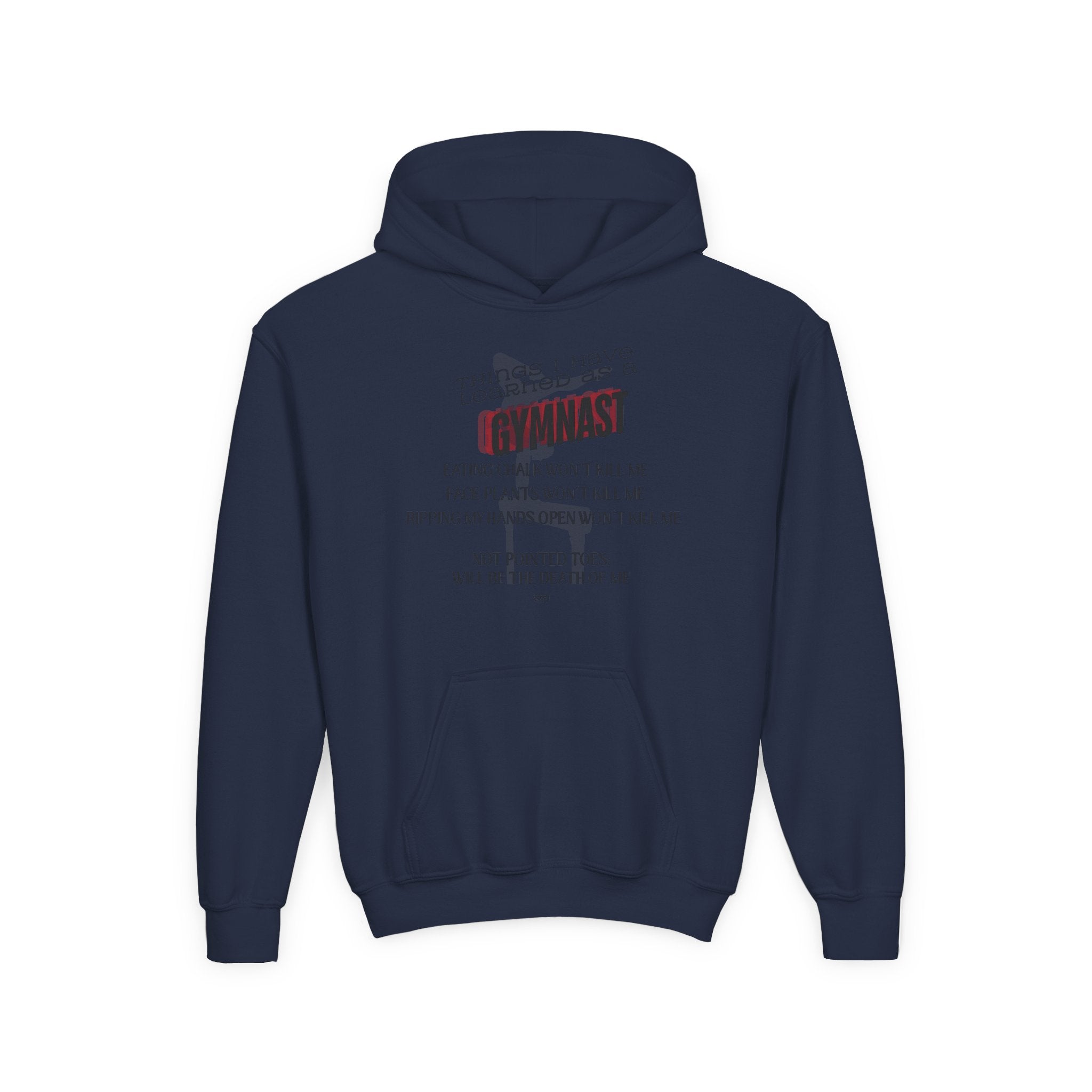 Things I learned as a Gymnast Hoodie - Red (Youth)