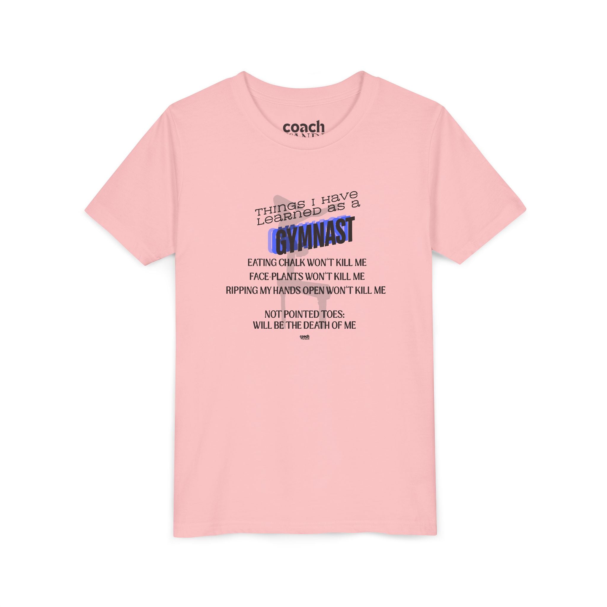 Things I Learned as a Gymnast Short Sleeve Tee - Blue (Youth)