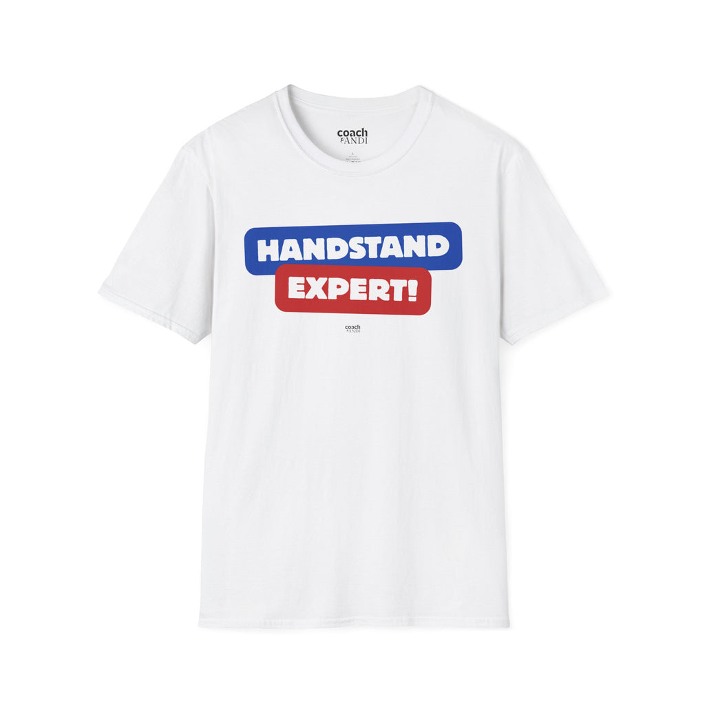 Handstand Expert Tshirt - Red/Blue (Adult)
