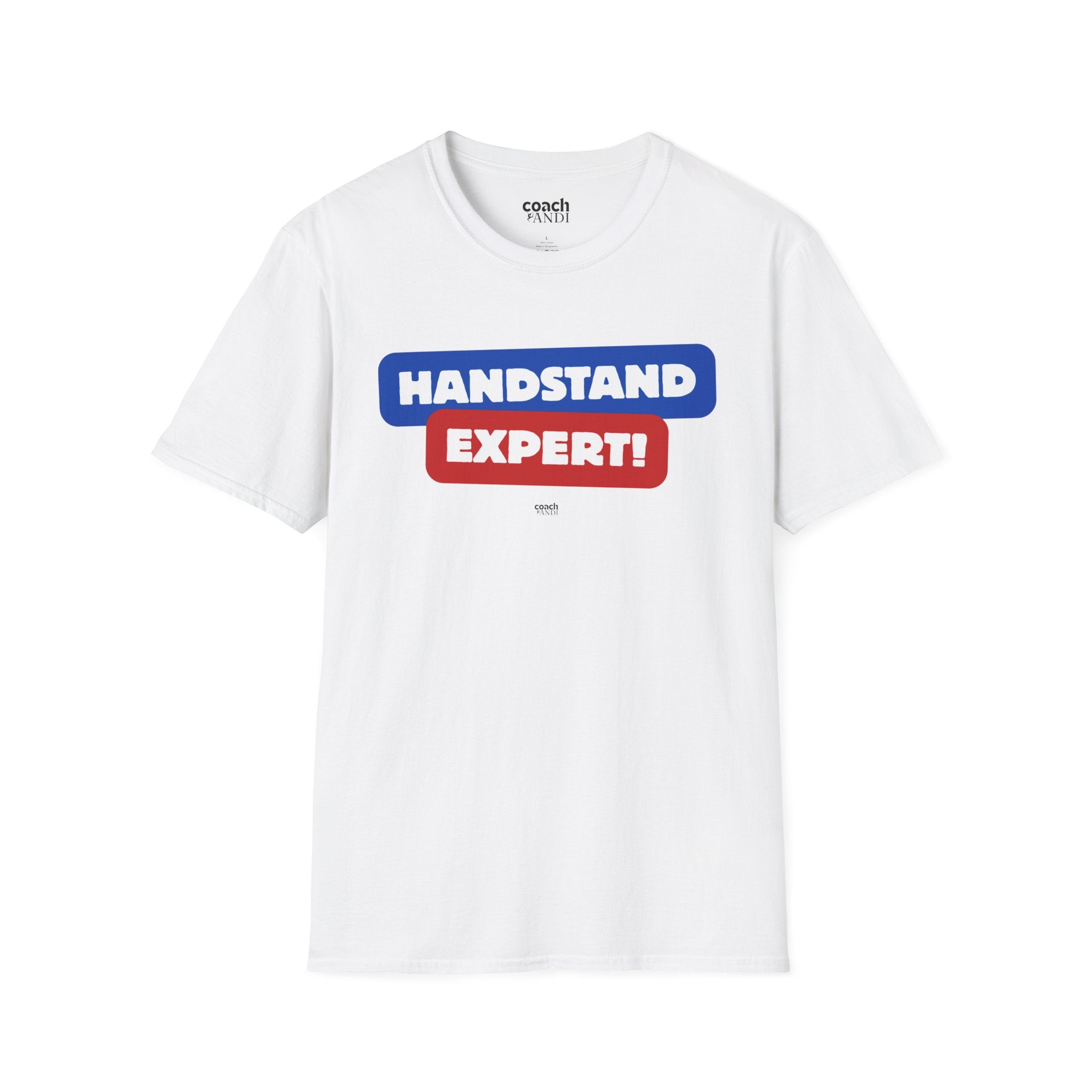 Handstand Expert Tshirt - Red/Blue (Adult)
