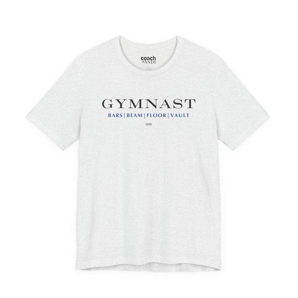 GYMNAST (Bars Beam Floor Vault) Tshirt - Blue (Adult)